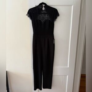 NWT: Express Black Lace Jumpsuit